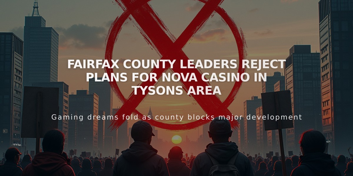 Fairfax County Leaders Reject Plans for NoVA Casino in Tysons Area