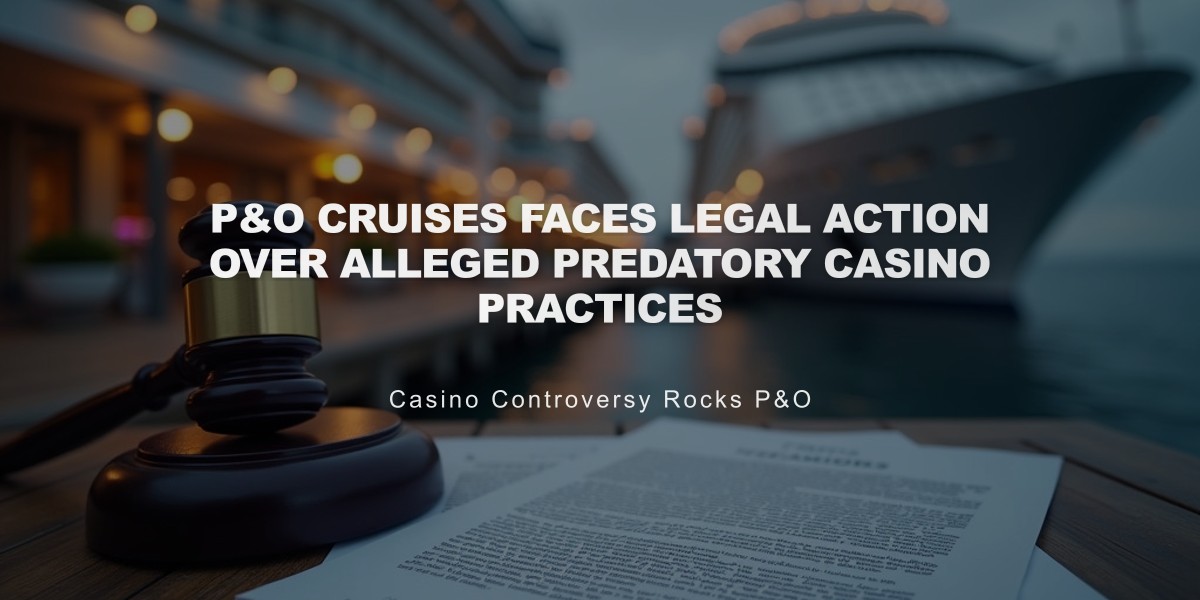 P&O Cruises Faces Legal Action Over Alleged Predatory Casino Practices