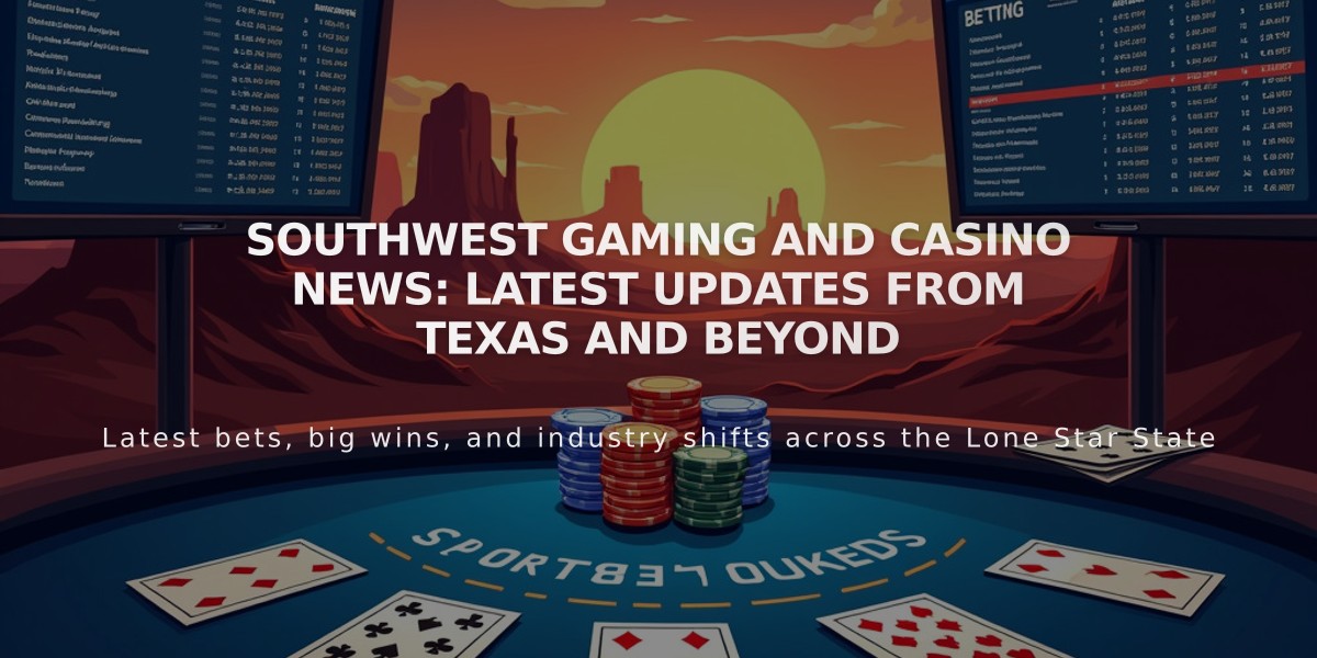 Southwest Gaming and Casino News: Latest Updates from Texas and Beyond