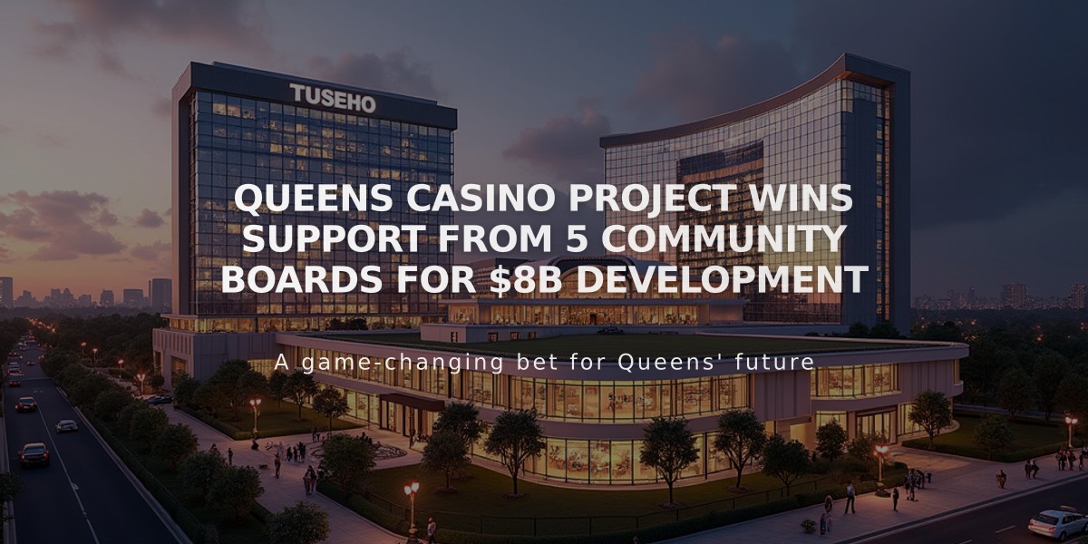 Queens Casino Project Wins Support from 5 Community Boards for $8B Development