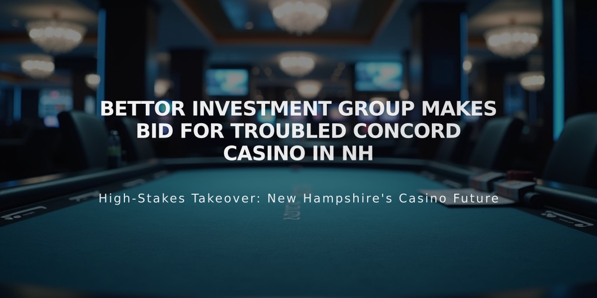 Bettor Investment Group Makes Bid for Troubled Concord Casino in NH