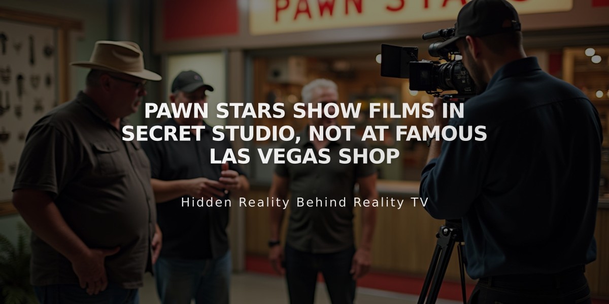 Pawn Stars Show Films in Secret Studio, Not at Famous Las Vegas Shop