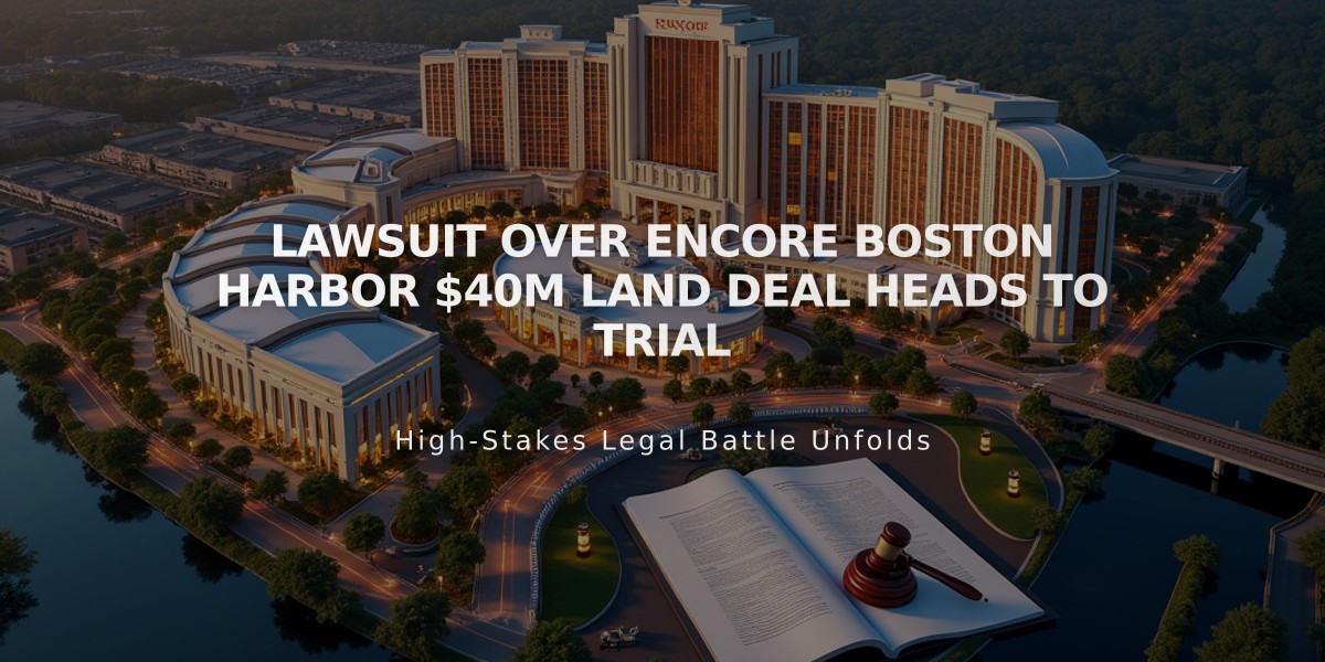 Lawsuit Over Encore Boston Harbor $40M Land Deal Heads to Trial