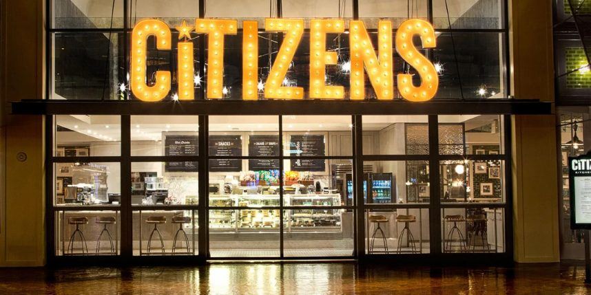 Large "Citizens" text logo display