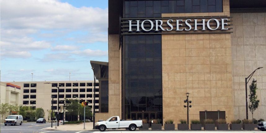 Horseshoe Casino exterior at night